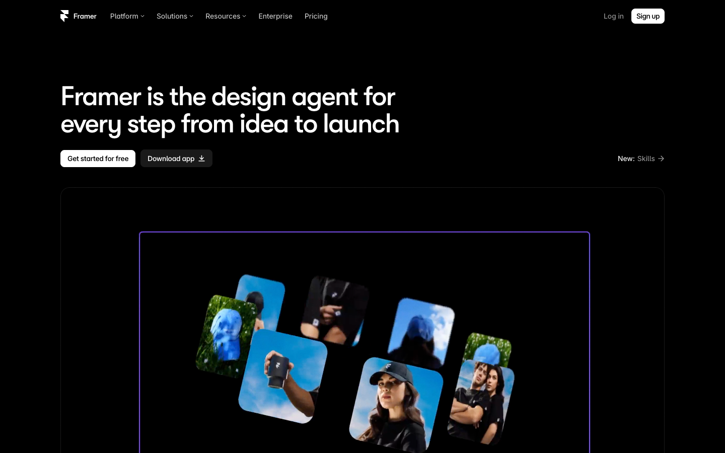Screenshot of Framer