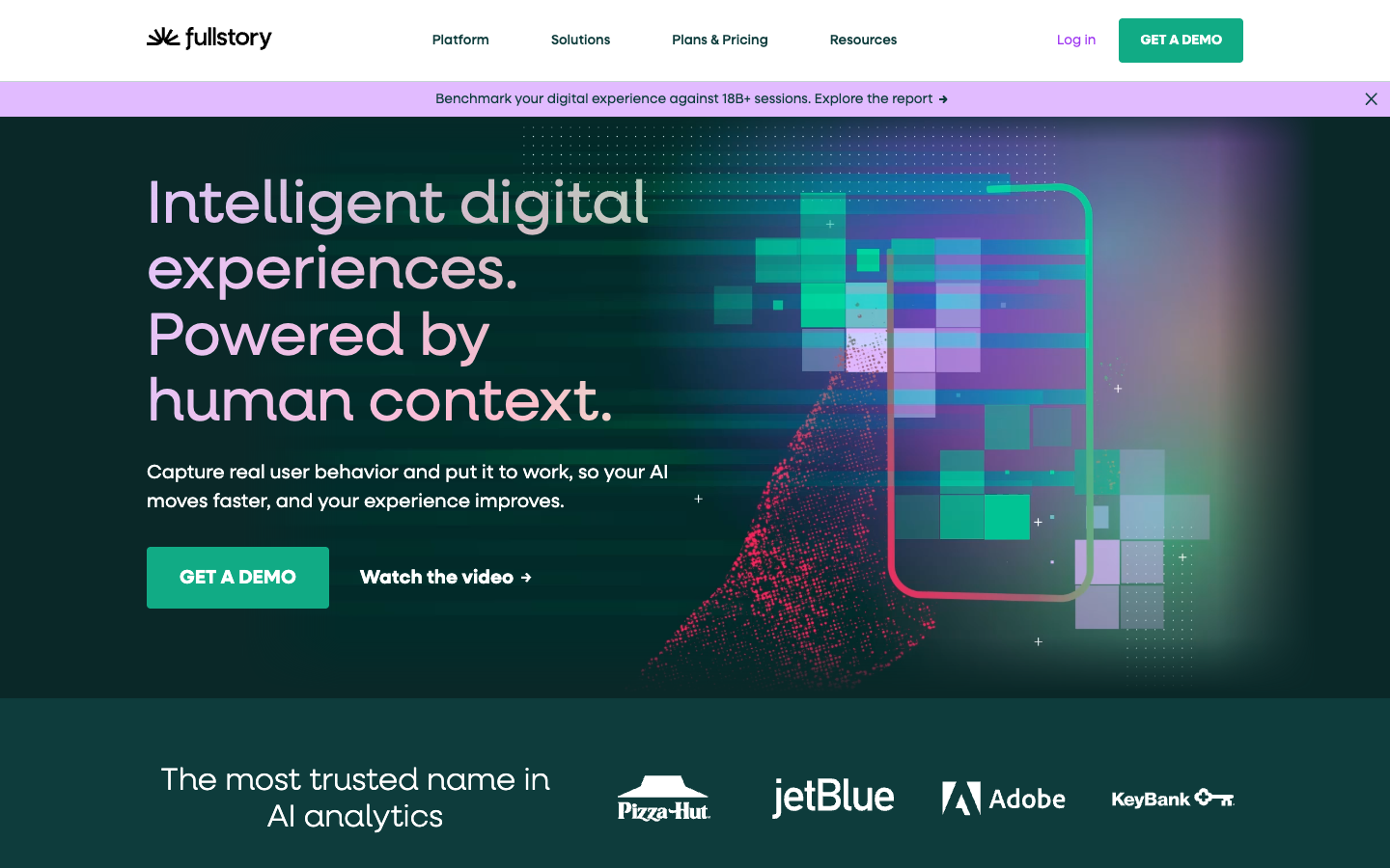 Screenshot of FullStory