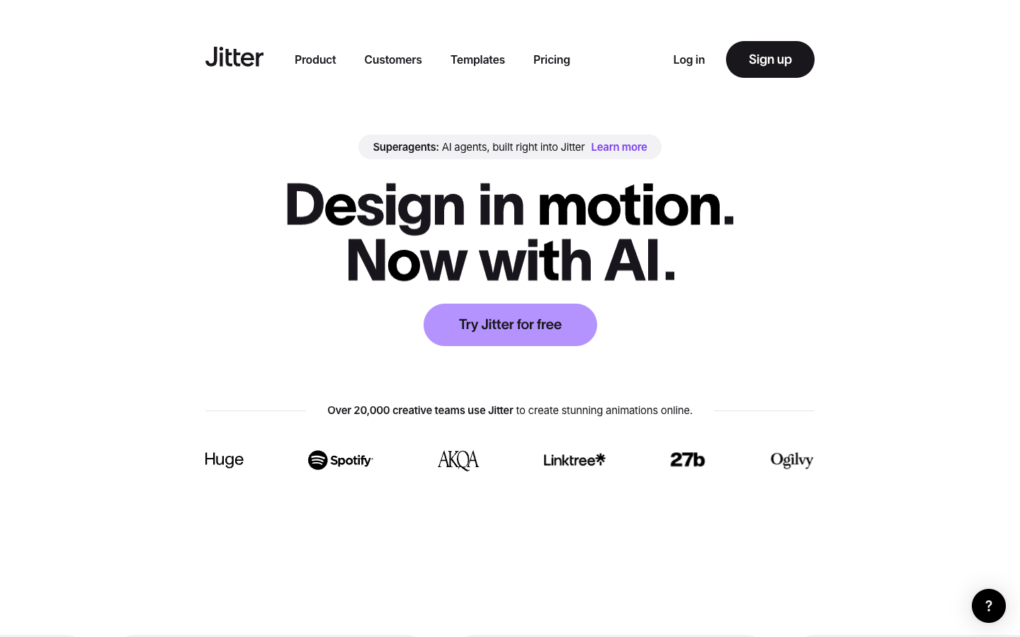 Screenshot of Jitter