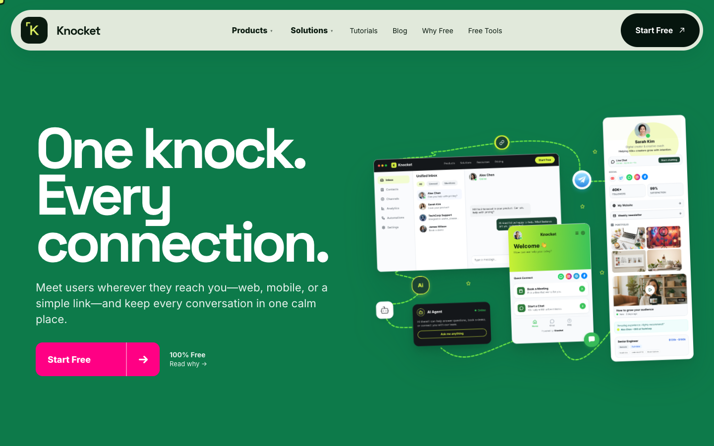 Screenshot of Knocket