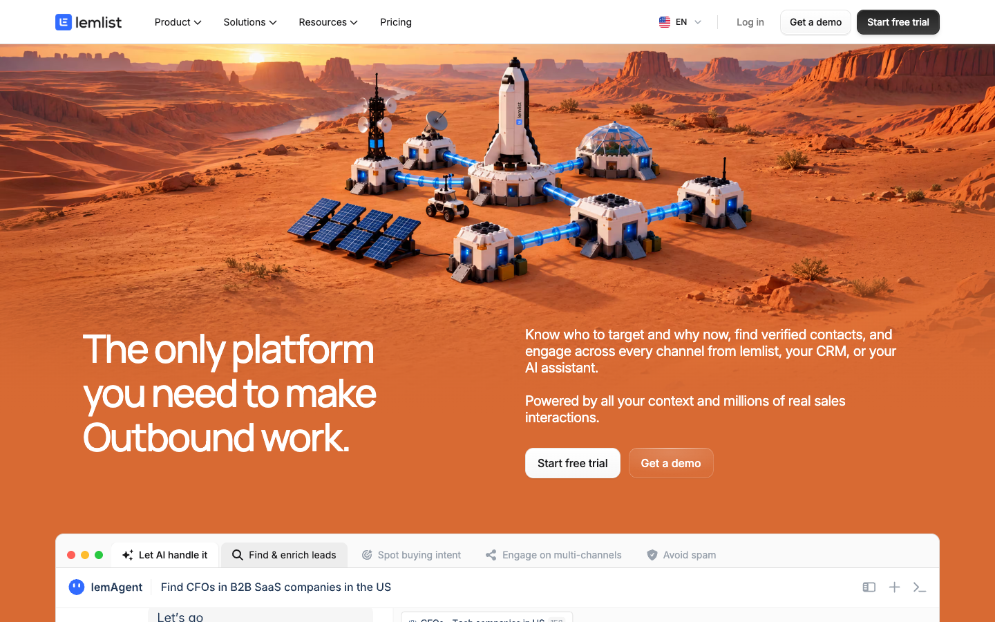 Screenshot of lemlist