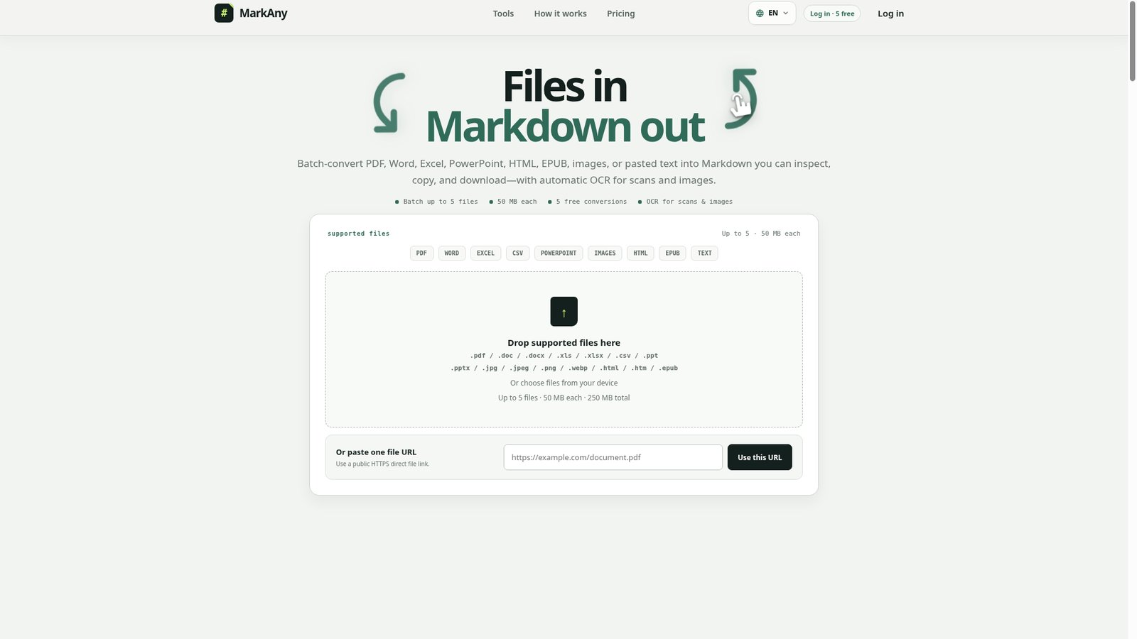 Screenshot of MarkAny