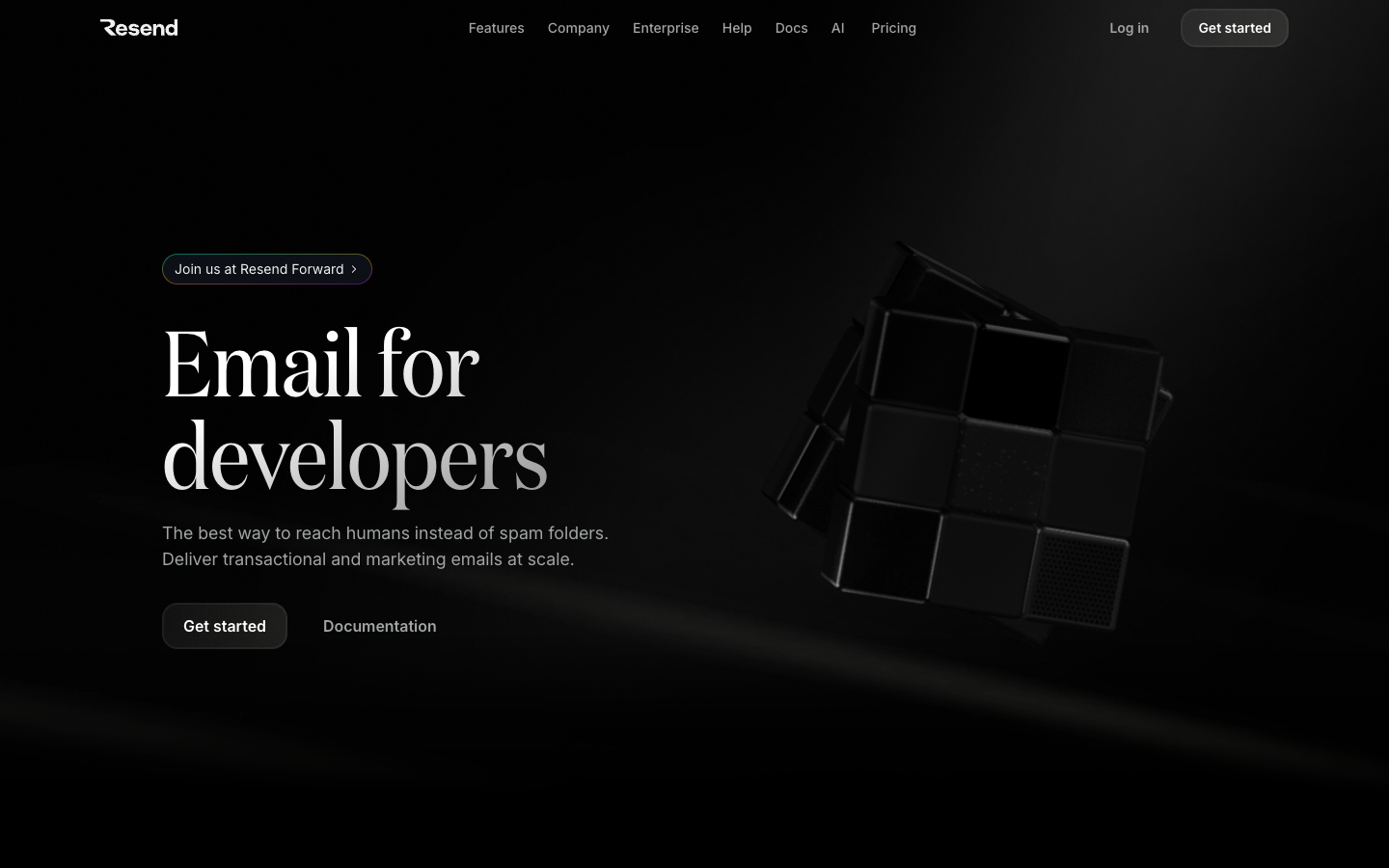 Screenshot of Resend