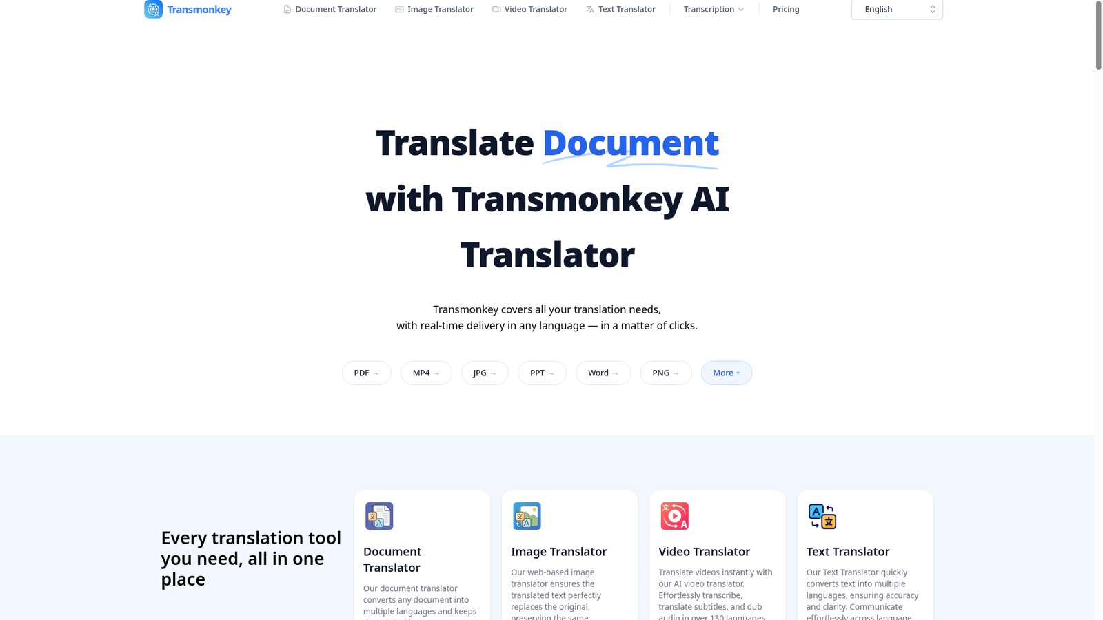 Screenshot of TransMonkey